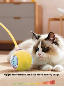 1pc Pet Interactive Gravity Rolling Ball Toy, Automatic Electric Cat Toy, Smart Rolling Ball, Suitable For Kittens, Helps Relieve Boredom - Multicolor - View 11