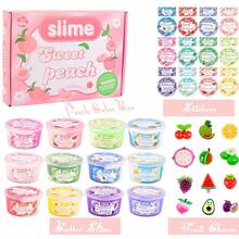 24 Pack Axolotl Butter Slime Kit, Funny Slime Charms, Soft Slimes, Stress Relief Toys For Kids, Party Favors For Toddlers Teens Girls And Boys - 彩色 - 查看 5