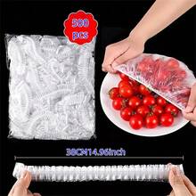 10/100/300/500/1000pcs Extra Large Plastic Wrap Covers - Stretchable & Reusable Elastic Food Covers For Bowls Elastic Plate Covers For Kitchen Food Saver Bag - Multicolor - View 12