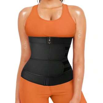 女士腰部训练器塑身衣腹部控制瘦身塑身器腰部修复器女士乳胶胸围双训练带锻炼运动女生腰部训练器塑身衣腹部塑身S