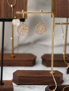1 Giá Trưng Bày Trang Sức, Bằng Đồng & Gỗ, Dùng Để Trưng Bày Dây Chuyền, Bông Tai, Trang Sức, Phụ Kiện Trưng Bày Trang Sức, Chụp Ảnh Trang Sức, Trưng Bày Triển Lãm, Trang Trí Phòng - Nhiều màu - Xem 8