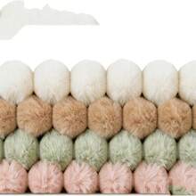4pcs Solid Color Pillow Covers, Suitable As Sofa Faux Fur Cushion Covers, Home Decor - Milky White + Camel + Pink + Sage Green - View 6