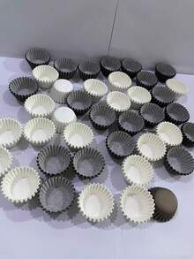 100/200/500/1000 chiếc Giấy lót bánh cupcake mini màu trắng tinh/màu cà phê, cốc giấy cupcake sô cô la 0,98 inch, cốc nướng bánh muffin, khay bánh tiệc, khuôn bánh, dụng cụ trang trí, đồ trang trí bánh cupcake, đồ dùng làm bánh, đồ dùng làm bánh ngày lễ - Nhiều màu - Xem 3