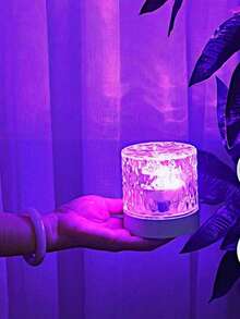 1 đèn LED chiếu hình sóng nước 16 màu, điều khiển từ xa và cảm ứng, đèn điện tử dùng nguồn USB, thích hợp trang trí nhà cửa và ký túc xá, quà tặng hoàn hảo cho sinh nhật và ngày lễ, bóng đèn thông minh, đèn chiếu điểm thông minh, đèn phòng ngủ, đèn LED phòng khách, đèn ngủ, trang trí phòng. - Nhiều màu - Xem 2