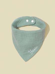 1pc Custom Printed Baby Drool Bib, Soft & Comfortable, Breathable