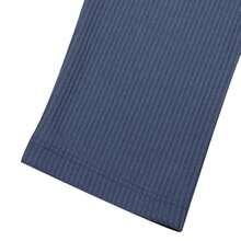 Under Armour 女士长袖T恤，科技罗纹半拉链款，灰色，轻便舒适，休闲日常运动上衣，1389857-044 - 藏青色 - 查看 6