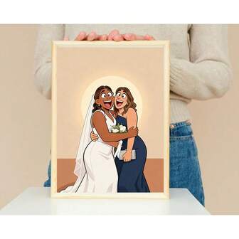 Retrato sin rostro, ilustración personalizada, foto personalizada, ilustración fotográfica, retrato personalizado, regalo para novio, regalo para novia, pared