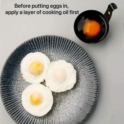 Creative Breakfast Gadget - Non-Stick Steamer Egg Cooker, Can Steam Eggs As Well As Serve As A Hook, Convenient And Quick For Steaming Eggs Or Other Dishes. This Is A Practical Kitchen Utensil, Ideal For Pairing With Steamed Eggs To Make Instant Noodles.