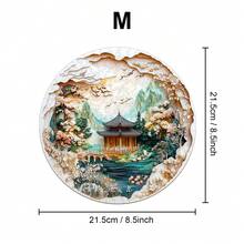 1件中国山水画木制拼图，不对称动物造型木制拼图玩具，独特派对游戏礼物，装饰艺术画，桌面魔幻拼图，创意儿童益智拼图，节日礼物，成人木制拼图，感恩节/新年/生日礼物（2D拼图） - 彩色 - 查看 12