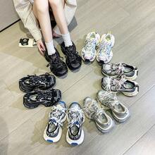 Thick-Soled Comfortable Dad Shoes Classic Casual Versatile Women's Height-Increasing Shoes Spring And Autumn New Men's Shoes Unisex - 灰色 - 查看 10