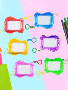 1pc/3pcs Erasable Mini Whiteboard Keychain Series, Suitable As Luggage And Car Key Chains. The Small Whiteboards Are Excellent Teaching Tools For Home And School, Also Can Be Used As Fun Gifts Or Prizes For Classroom, After-School, Parties, Birthdays (Random Keychain Colors) - Multicolor - View 5