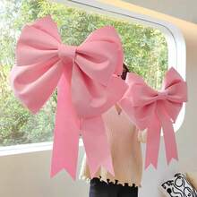 1pc 50/70cm Vibrant Red (Pink Optional) Easy-To-Assemble DIY Bow Decor Set - Creative Handmade Holiday Decoration, Versatile Use For Christmas/Christmas Tree, Wedding Arch/Reception Decor, Valentine's Day/Graduation/Birthday Party Entrance/Wall Indoor/Outdoor Home Decor - Multicolor - View 4