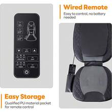 Sweetcrispy Massage Chair Pad With Heat, Chair Massager With 4 Deep-Kneading For Office, Home, Shiatsu Back Massager For Pain Relief, Portable Folding - US A Type Plug(110-127V) - View 7