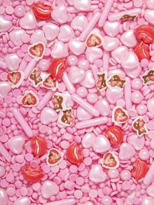 母亲节蛋糕装饰糖粒，适用于烘焙装饰、纸杯蛋糕、母亲节、情人节派对主题 - 彩色 - 查看 24