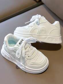 Zapatos casuales para niñas, nuevas zapatillas de moda para niños, zapatos para correr con suela gruesa y ligera para niños pequeños y bebés, zapatos de suela blanda para pre-caminantes