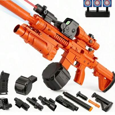 Pistola De Hidrogel M4 Lanzador Gel Automática versión actualizada automática Pistola de Hidrogel Gel Balls Blaster [alta velocidadisin perlas de gel, pistola de juguete Orbeez eléctrica, actividades al aire libre partidofavorece ldeal día de los muertos de Halloween y regalos de Navidad!