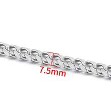 1 Pack 1 Meter 304 Stainless Steel Multi-Style Silver Cuban Link Chain, Suitable For Jewelry Making, DIY Materials, Necklaces, Bracelets, Clothing Accessories - Multiple Cuban Chains - View 15