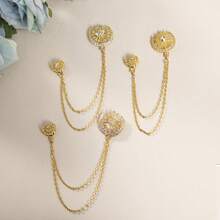 1 pièce Broche vintage homme motif étoile et lune, broche croissant de lune Ramadan Aïd Moubarak (inclut boîte) - Multicolore - Voir 1