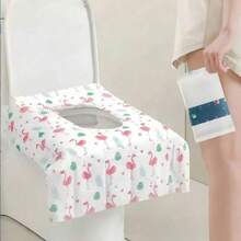 5/10/20 pezzi Coprisedili igienici monouso, essenziali da viaggio portatili, grandi protezioni impermeabili per il water, adatte per casa, viaggi, bagni pubblici, coprono completamente il water - Multicolore - Visualizzare 5