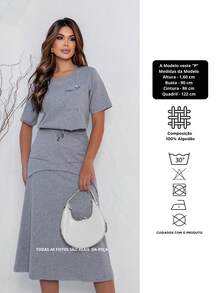 Maria do Luxo Women Two-piece Outfits - Light Grey - View 5