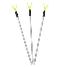 12pcs/Set: 6 Adjustable Aluminum Alloy Fishing Rod Holders & 6 Loud Dual Alarm Fishing Bite Bells, Outdoor Fishing Accessories - Yellow - View 14