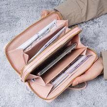 Cartera para Mujeres, Bolsa para Teléfono, Cartera Larga para Mujeres, Bolsa con Cremallera, Bolso de Mano, Clip para Dinero de Mujeres, Bolsa de Mano - Rosa - Ver 10