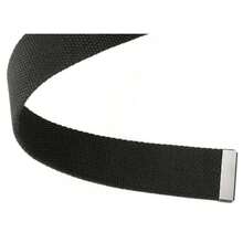 Durable Men's Nylon Belt - Fashionable Black, 1.5inch Width, Casual Canvas Belt With Textured Pattern And Sturdy Metal, Suitable Jeans, Casual Accessories| Textured Pattern Belt| Premium Craftsmanship - 灰色 - 查看 5