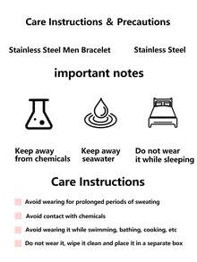 Men's Simple Adjustable Silver Stainless Steel Bracelet