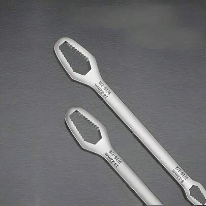 Heavy Duty Chrome Vanadium Steel Wrench Dual-Head Multi-Purpose For Auto Repair Home Garage Professional Tool Durable Two-In-One Design Perfect For Mechanics