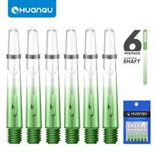 HUANQU 6 Stücke 40mm PC Dartflights, 2BA Farbverlauf Spiralmuster transparente Dartschäfte, 6 Farben erhältlich (Orange/Schwarz/Rot/Gelb/Blau/Grün), Ersatz Dart Zubehör kompatibel mit Stahl- und Softdarts, geeignet für alle Dartspieler - lebendige Mischfarben, PC Material, perfekt als Weihnachts-, Oster-, Valentinstags-, Geburtstags-, Neujahrgeschenk, Dart Zubehör, bestes Weihnachtsgeschenk - Verschiedenfarbig - Übersicht 14