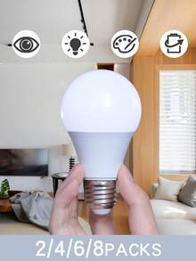 6PCS LED Bulb E27 7/9/12/15W 110-265V LED Indoor Lighting Bulb High Brightness And Low Energy Consumption Living Room Home LED Light Bulbs