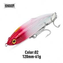 KINGDOM 1PC Kingpro 海水钓鱼路亚饵 61克/66克，适用于拖钓、抛投、收线、底钓，大沉铅笔型路亚饵，专为海钓设计的大重量路亚饵，夜光涂层，单芯钢丝，适合初学者和专业钓鱼者使用。