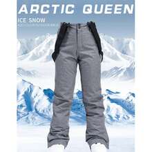 Unisex Ski Pants, Warm, Windproof And Waterproof Snow Pants, Adjustable And Removable Suspenders, Backpacking Pants, Winter Mountaineering Pants - 藏蓝色 - 查看 4