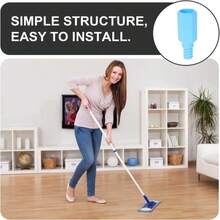 PACKOVE 25Mm Threaded Head Mop Rod Adapter For Broom And Mop Handles Household Cleaning Extension Pole Replacement Tip - White - View 6