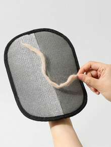 双面宠物毛发去除手套 - 猫狗专用去毛梳理刷 - 黑色 - 查看 8