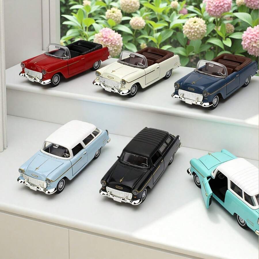 1 pezzo Auto d'epoca convertibile/Auto con tetto rigido, Modello di auto vintage in lega, Accessorio decorativo in metallo per bar caffè, Accessorio per interni auto, Regalo decorativo per la casa, Ornamento da collezione per auto, Regalo di compleanno - Multicolore - Visualizzare 1