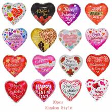 Bộ 6/10 quả bóng bay hình trái tim chữ "Happy Valentine's Day" kích thước 18 inch, quà tặng ngày Valentine, bóng bay bơm khí heli, trang trí ngày Valentine. - Nhiều màu - Xem 7