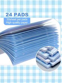 4pcs Cute Bow Memo Pads, Valentine's Day Gift, Ribbon Notebook Sticky Notes, Ladies Party Favor (Pink), Cute Planner, Cute Memo Pads, Stationery, Notepad, Notebook, School Supplies, Memo Pad, Reminder, Christmas Memo Pads, Desktop Accessories, Fun Sticky Notes - Multicolor - View 5