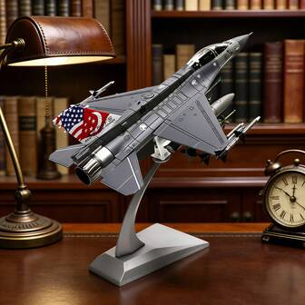 1/72 Scale F-16D Fighting Falcon Pre-Built Die-Cast Metal Aircraft Model - Perfect For Display, Collection, Or Gifting