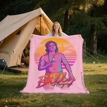 STRANGER Blanket Retro Pop Art Blanket-Intricate Vibrant Depiction Of A Sunbathing Scene On A Pink Background, Perfect Gift For Birthdays And 80s Aesthetic Fans Monster Blanket, Nap Blanket, Things Blanket, Eleven, Mike, Dustin, Lucas, Will, Vecna, Jim, Joyce, Nancy, Demogorgon Blanket, Outdoor Camping Travel Blanket, Durable Fabric, Artistic Design,  Versatile Accessory, Outdoor Enthusiasts, The Perfect Christmas Gift, New Year Gifts - Nhiều màu - Xem 1