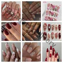 24Pcs Short Oval Leopard Nails Design French Acrylic Press On Nails Short Perfect Fitfalse Nails Set Including: 1Pc Jelly Gel And 1Pc Nail File. Easy To Wearfrench Tip Nails Art For Woman Girl Daily Work Wear Rave Party Use Nail Supplies Nails(Random Delivery)(Random Delivery)(Random Delivery) - 隨機 - 查看 6