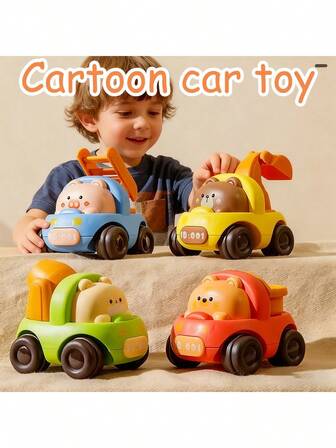 Coches de inercia para niños, coches de juguete pequeños, set de coches de juguete mini, varios modelos de coches de inercia, a prueba de caídas, regalo de Navidad, regalo de Año Nuevo