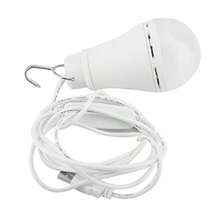 YQQ 5V 5W Portátil LED Linterna para camping Tienda de campaña USB Bombilla de luz nocturna para excursionismo Pesca Mochilero Huracán Luces de emergencia para interiores al aire libre blanco (10W)2179 - 10 W - Ver 2