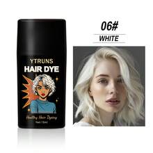 Ytruns 15ml Tinte de pelo temporal con pincel, crema de tinte de pelo lavable al instante, fácil de crear destellos coloridos, aplicación conveniente, adecuado para maquillaje de moda diario, maquillaje de festival, juego de roles, fiesta nocturna y fotografía - Multicolor - Ver 14