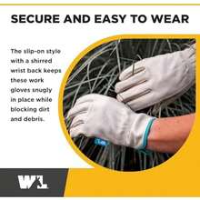 Wells Lamont Mujer, resistente agua vacuno guantes de trabajo de piel con tecnología hydrahyde(Medium (Pack of 1)) - Multicolor - Ver 5