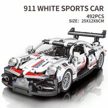 492pcs Creative Building Blocks Toy, Micro Supercar Assembly Model, Adult Stress Relief Handmade Gift - Car Model Building Blocks - View 8