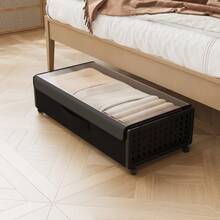 1pc Multi-Function Bed Underbed Storage Rack With Wheels - Large Capacity, Dust-Proof, Suitable For Bedroom, Living Room, Dorm, Can Store Books, Toys, Blankets, Bedding Etc. - Durable Metal Structure - Multicolor - View 10