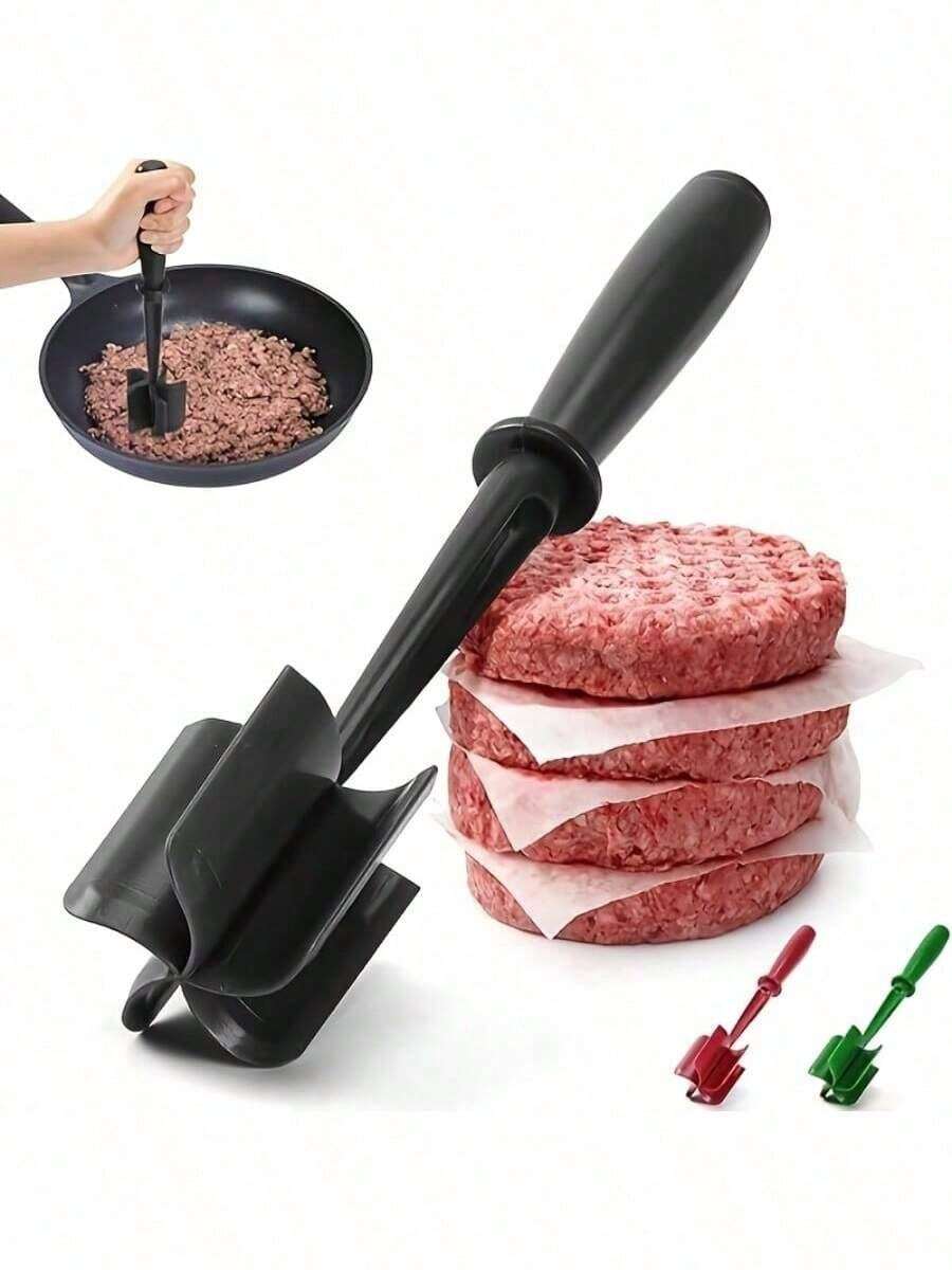 3-In-1 Handheld Kitchen Tool: Meat Slicer, Scraper And Mixing Spatula - Multicolor - View 1