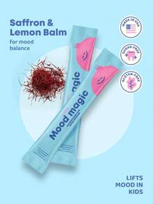 Mood Saffron Pixie Stick – Suplemento de Azafrán |   Potenciador Natural del Estado de Ánimo - Bastones de poder - Ver 1