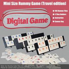 The Complete Original Game With Full-Size Racks And Tiles In A Canvas Storage/Travel Case By Pressman - Burgundy - View 6